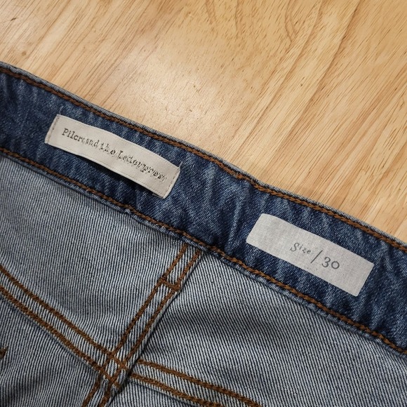 Pilcro & The Letterpress Anthropologie Jeans Embroidered Embellishments Cuff 30 - Picture 6 of 10